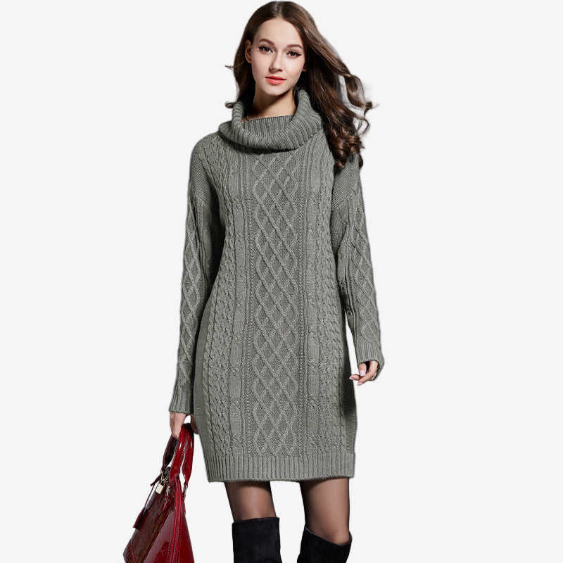 Amira | Turtleneck Sweater Dress