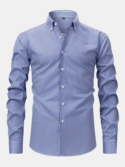 Raymond Striped Long-Sleeved Shirt with Buttons