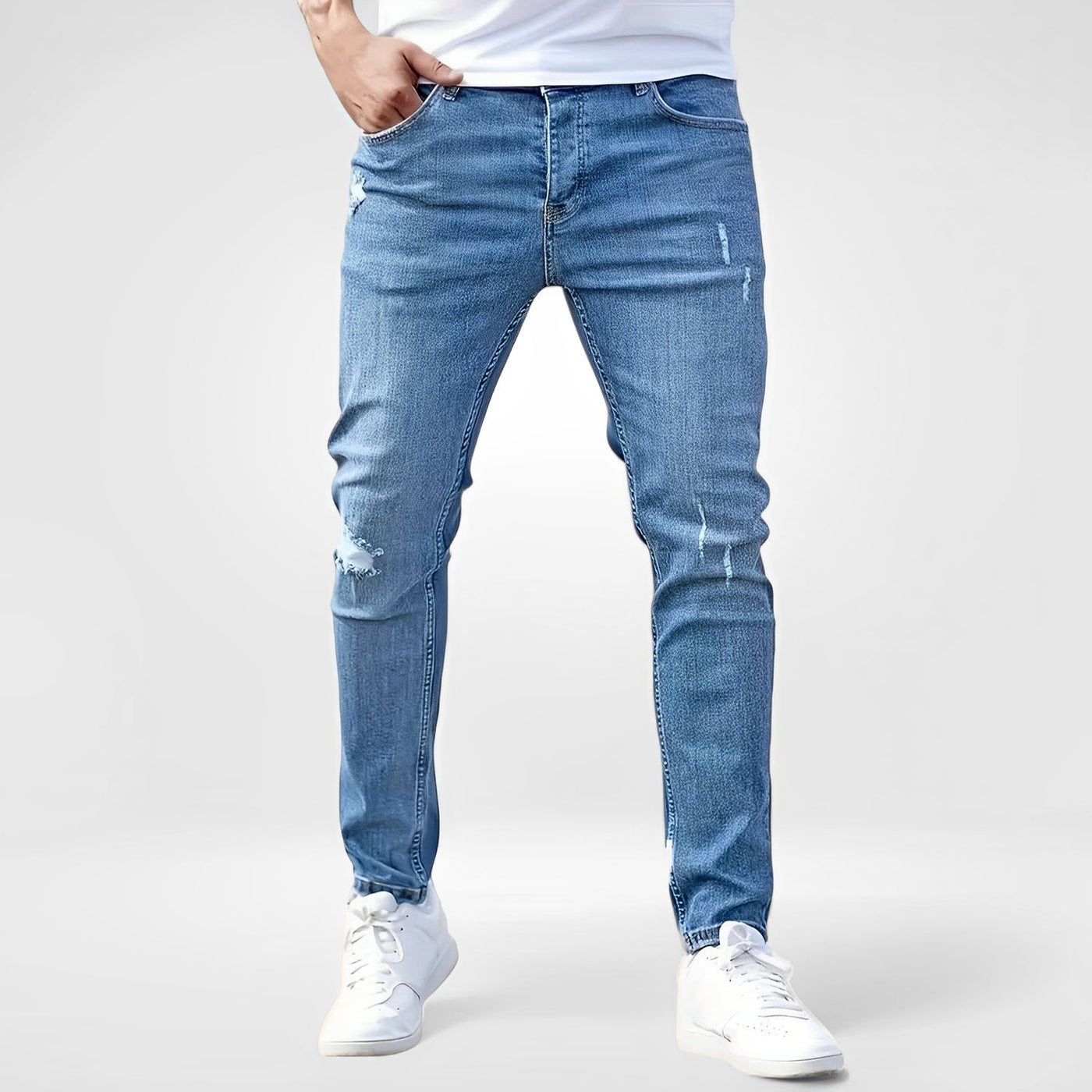 Cores | Herrjeans med smal passform och stretch 