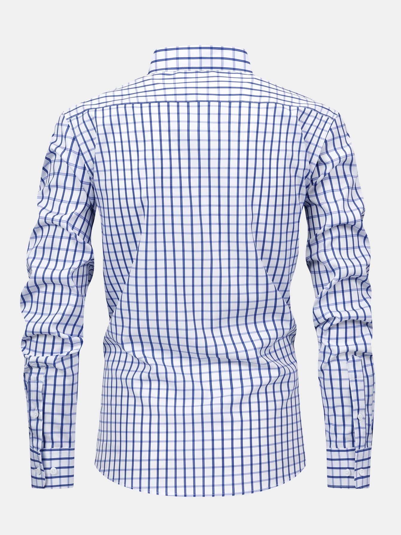 William Checkered long-sleeved button-down shirt