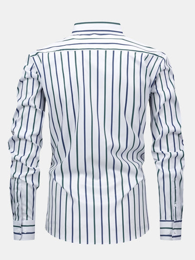Kevin Striped Long-Sleeved Shirt with Buttons