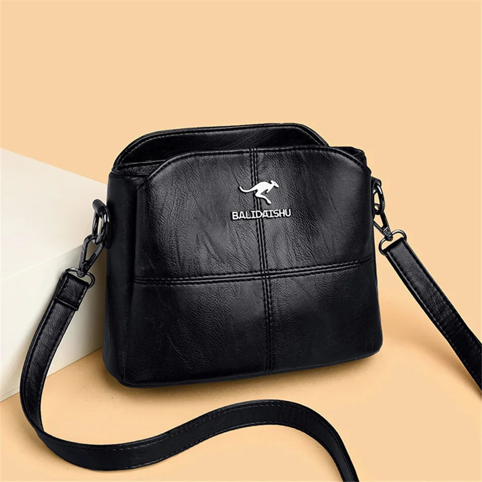 Ladies leather crossbody bag