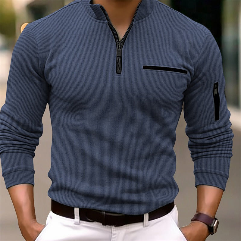 Gusteous | Long-sleeved shirt with zipper closure