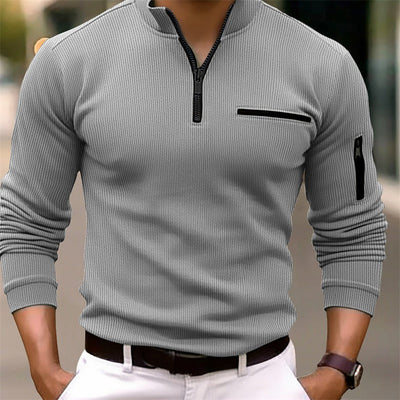Gusteous | Long-sleeved shirt with zipper closure