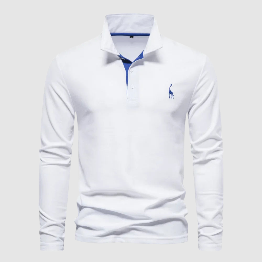 Audren | Elegant Long-Sleeve Polo Shirt
