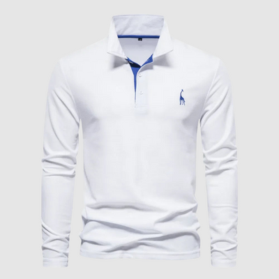 Audren | Elegant Long-Sleeve Polo Shirt