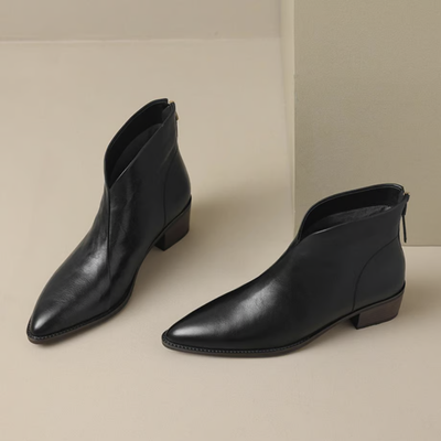 Anita | Luxury ankle boots with low heels