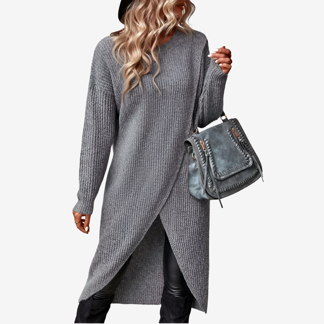 Mely | Asymmetric Knit Pullover