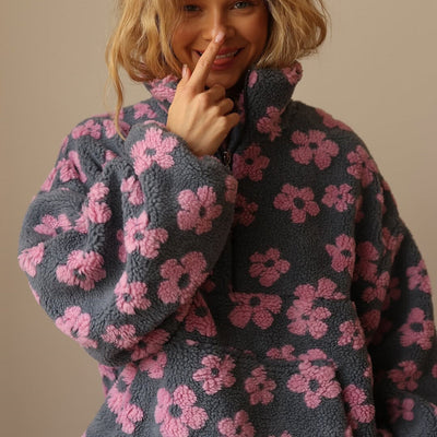 Daisy Bloom Fleece Sweater