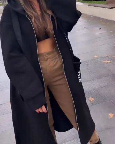 Marina | Lång huvtröja