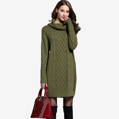 Amira | Turtleneck Sweater Dress