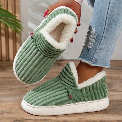 The Cozy Step plush slippers