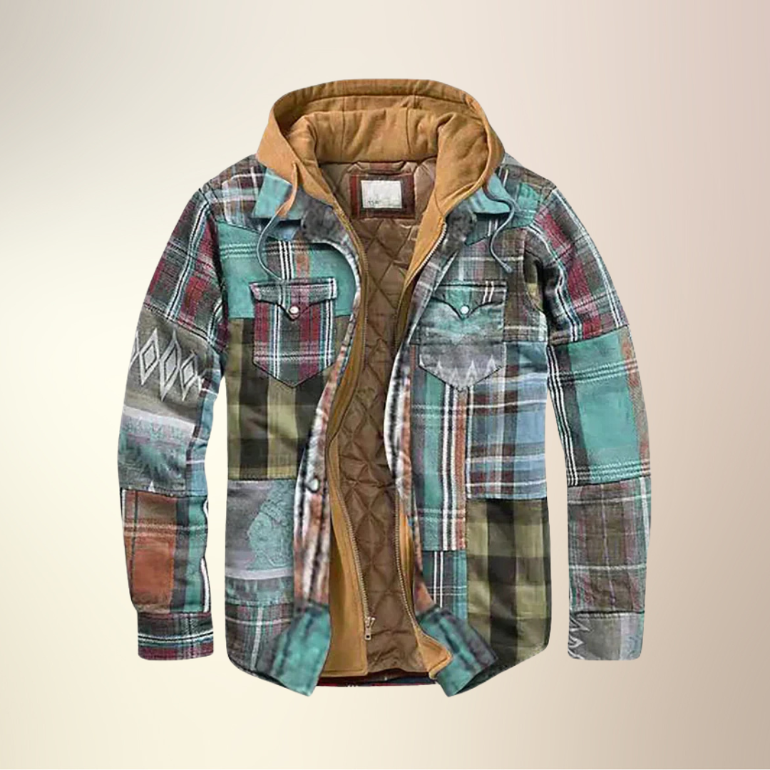 Andrew | Patchwork Plaid Jacket