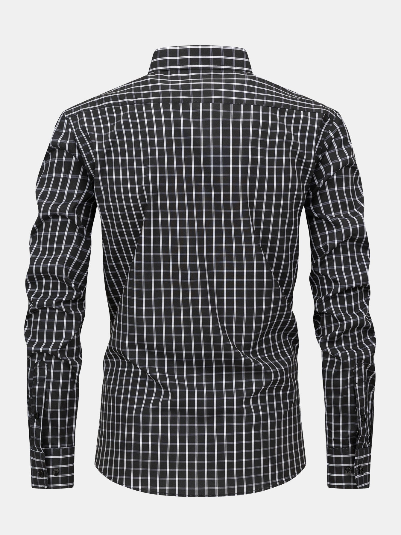 William Checkered long-sleeved button-down shirt