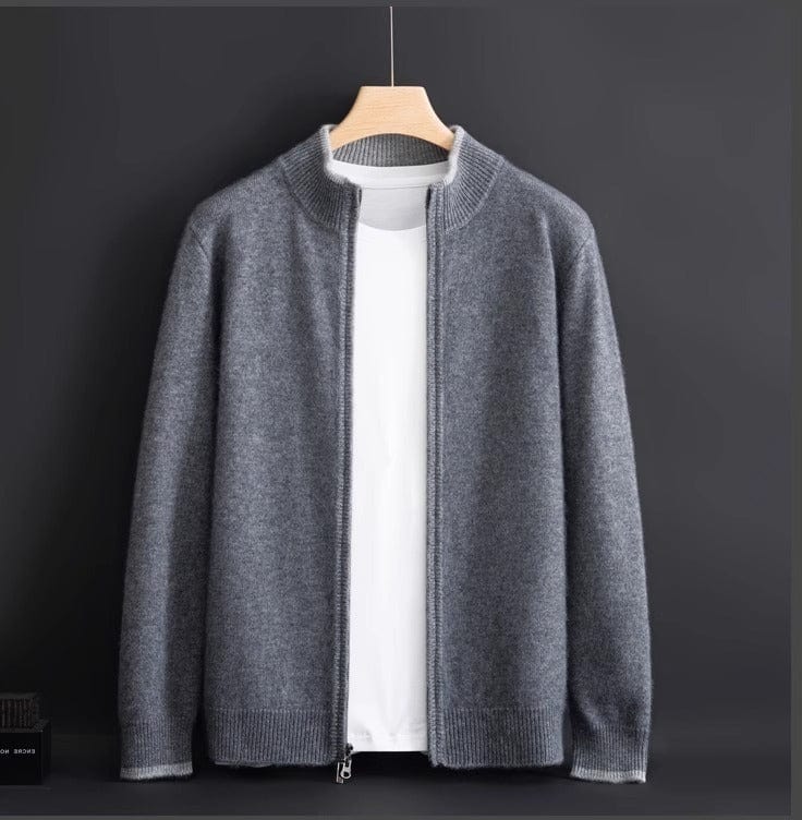 Aidan | Crown Cashmere Zip Cardigan