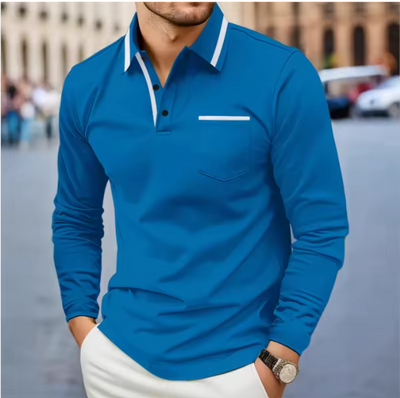 David Long-sleeved polo shirt