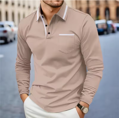 David Long-sleeved polo shirt