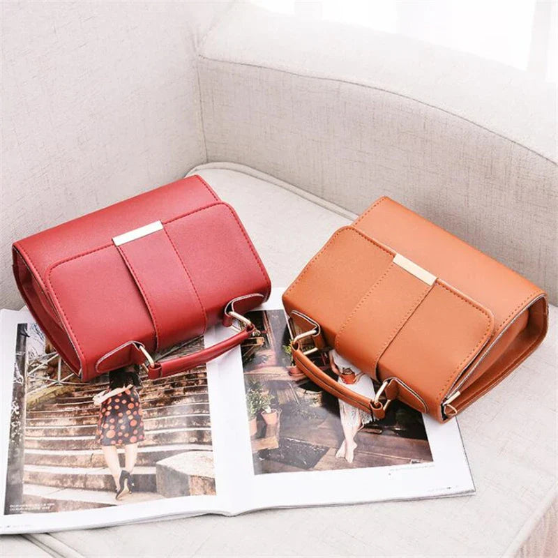 Chic Retro Crossbody Handbag for Women - High-Quality PU Leather
