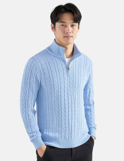 Windhaven Cable knit sweater with zipper
