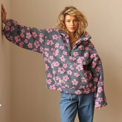 Daisy Bloom Fleece Sweater