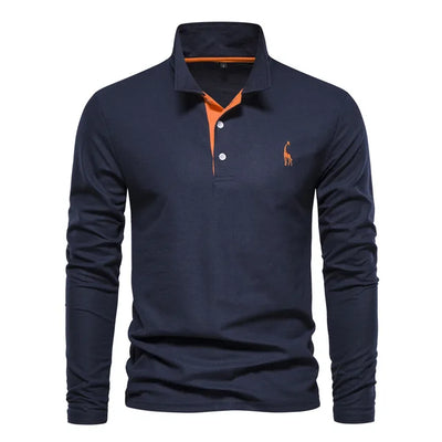 Audren | Elegant Long-Sleeve Polo Shirt