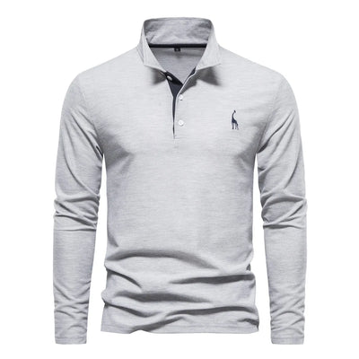 Audren | Elegant Long-Sleeve Polo Shirt