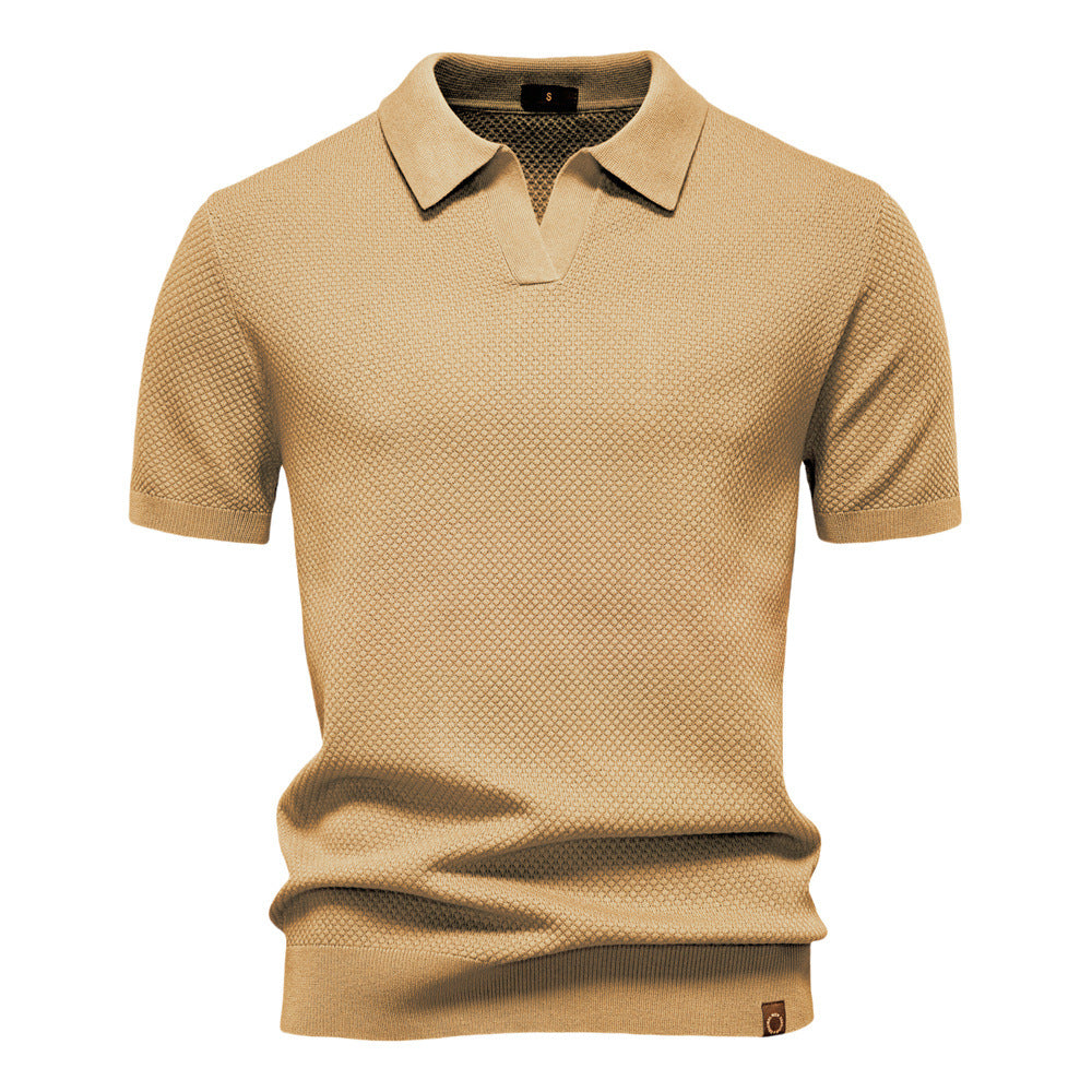 Mats | Textured Polo Shirt