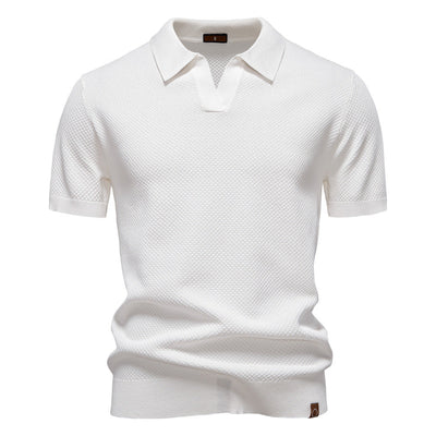 Mats | Textured Polo Shirt