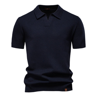 Mats | Textured Polo Shirt