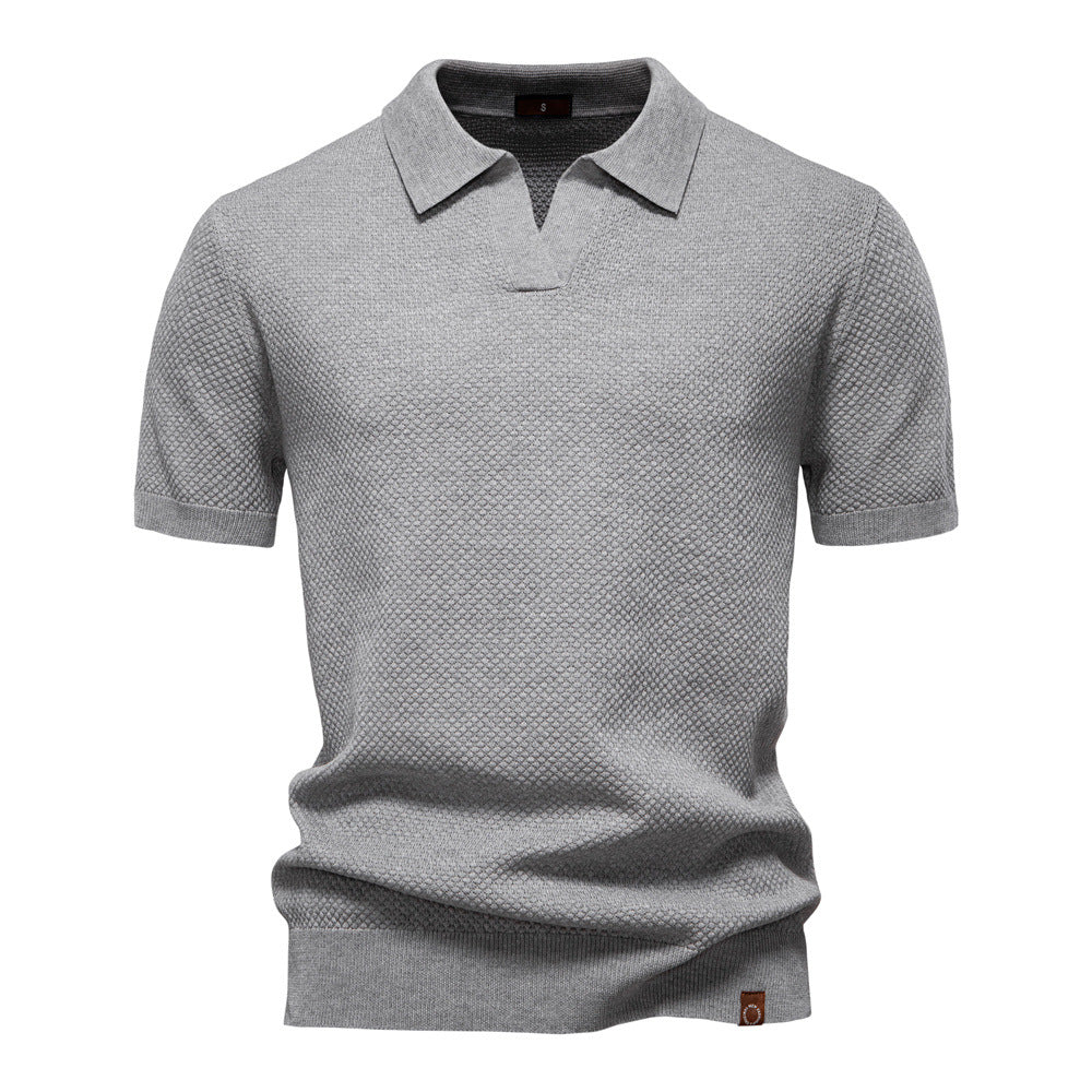 Mats | Textured Polo Shirt