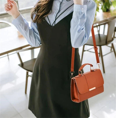 Chic Retro Crossbody Handbag for Women - High-Quality PU Leather