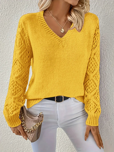 Eloise | V-Neck Knit Sweater