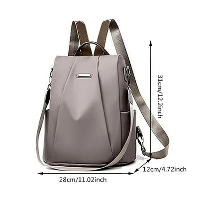 Elegant multifunctional backpack for women with detachable strap