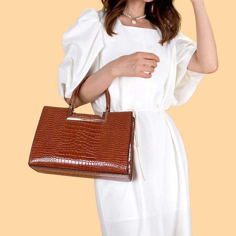 Leather Bag and Wallet Set