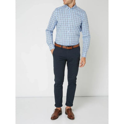 Lars | Elegant Checkered Long-Sleeve Shirt for Men