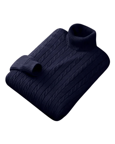 Niels | Cable-Knit Turtleneck Sweater