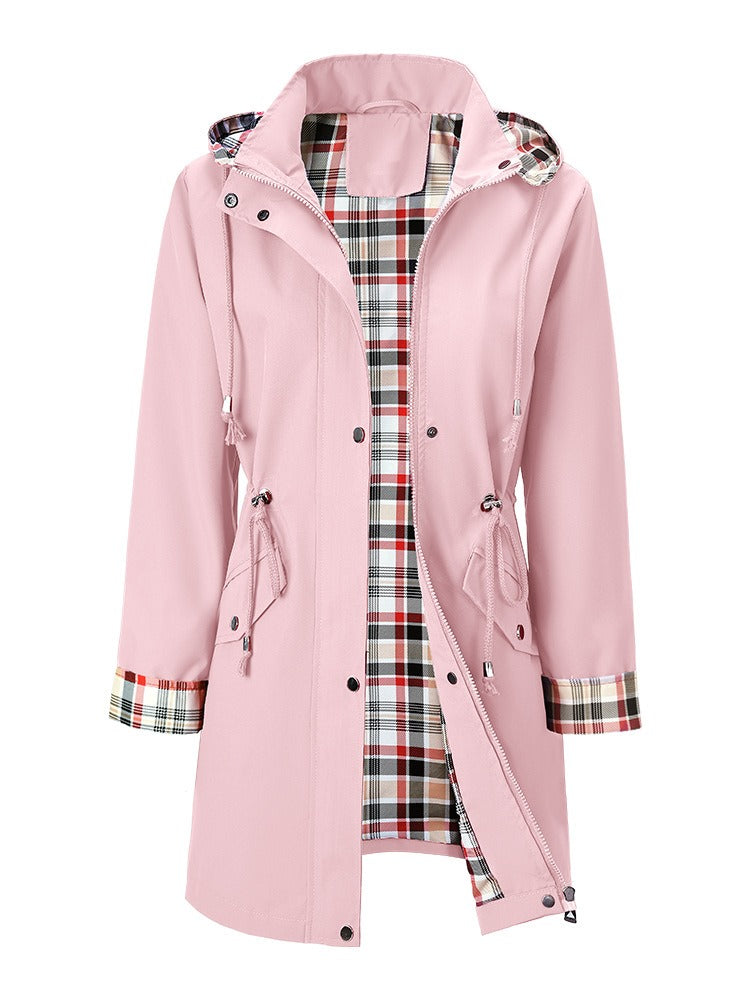 Olivia | Waterproof jacket with checkered lining