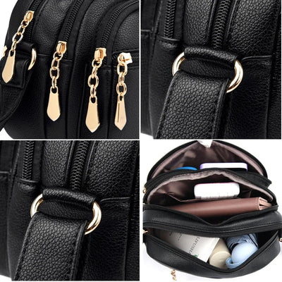 Axelremsväska i läder