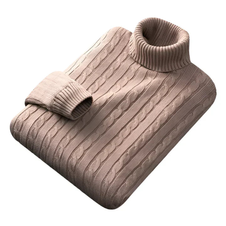 Niels | Cable-Knit Turtleneck Sweater