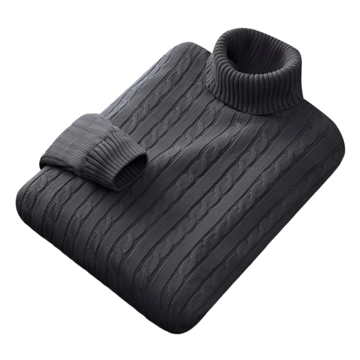 Niels | Cable-Knit Turtleneck Sweater