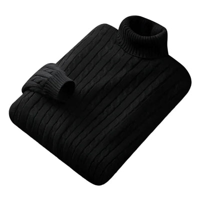 Niels | Cable-Knit Turtleneck Sweater