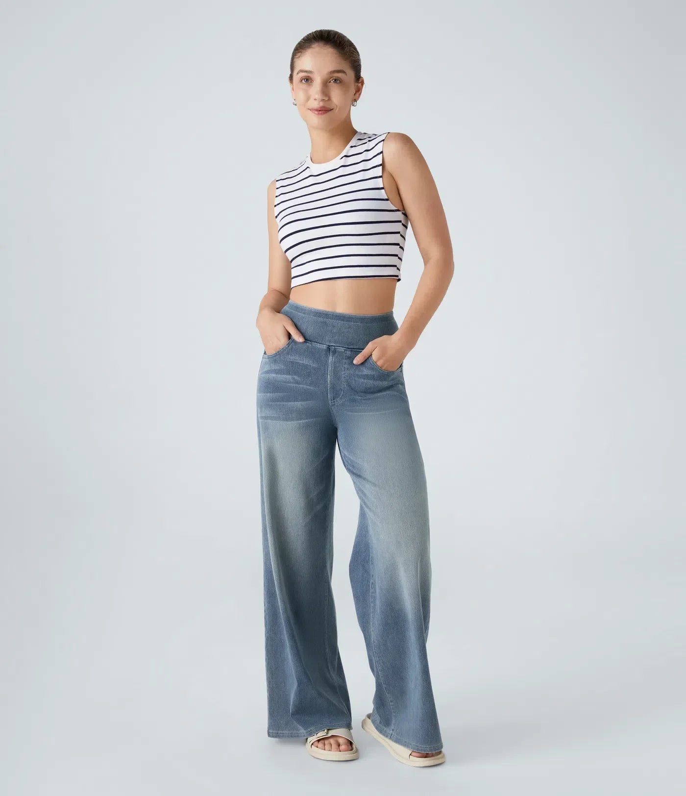 Eva Comfortable & Stretchy High-Waisted Pants