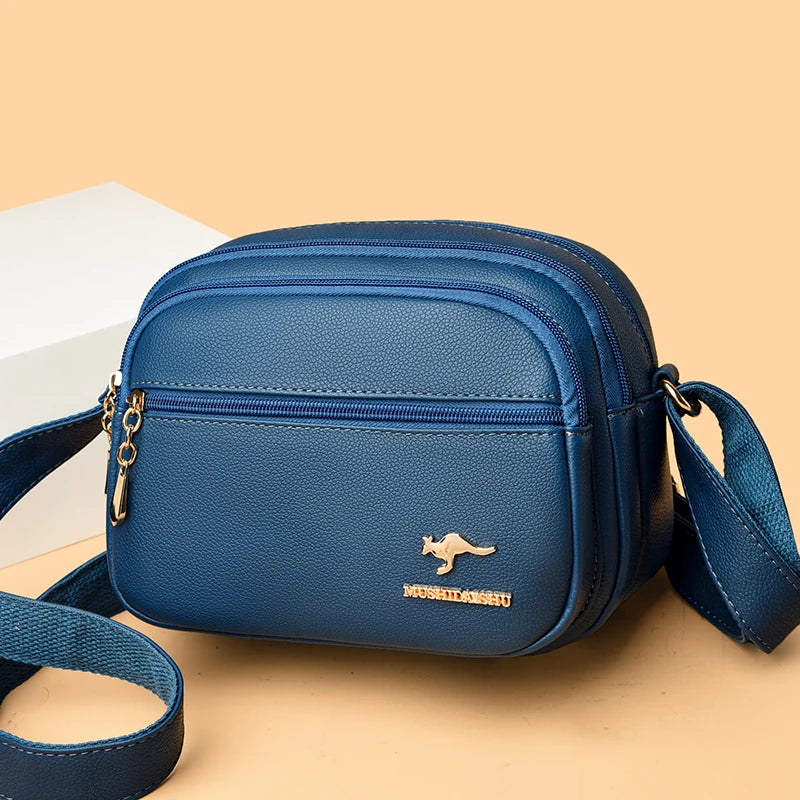 Axelremsväska i läder