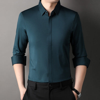 Mitchel | Wrinkle‑Free Stretch Shirt for Men