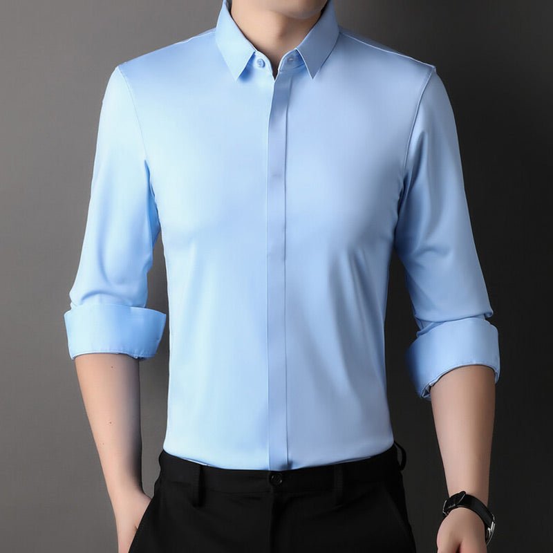 Mitchel | Wrinkle‑Free Stretch Shirt for Men
