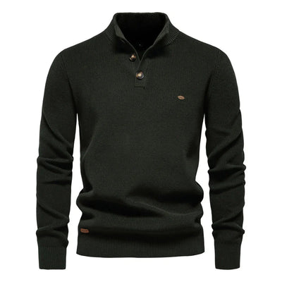 Michael | Men’s Sweater with Button Detail