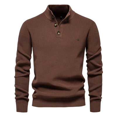 Michael | Men’s Sweater with Button Detail