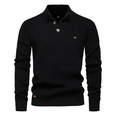 Michael | Men’s Sweater with Button Detail